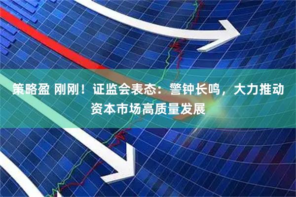 策略盈 刚刚！证监会表态：警钟长鸣，大力推动资本市场高质量发展